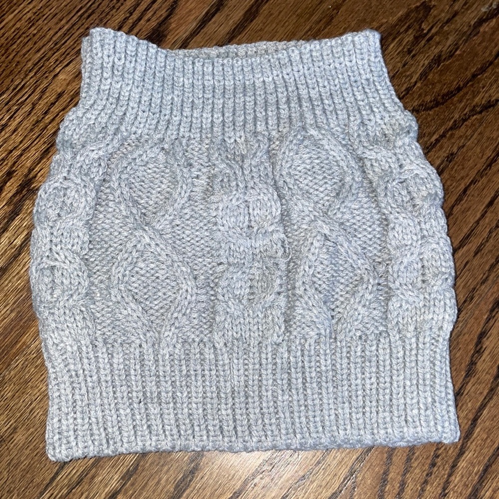 Tube knit top / neck scarf